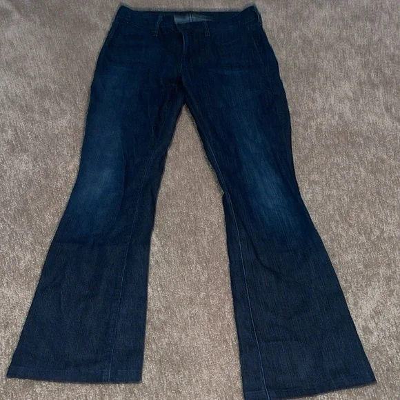 Vince Women's High Rise Jeans - Dark Blue - Picture 3 of 8